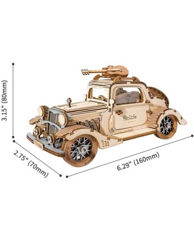 Drvena 3D slagalica Robo Time od 164 dijela - Vintage auto - 2